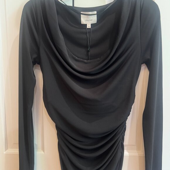 Cinq à Sept Cherise Ruched Long-Sleeve Top - Picture 7 of 8